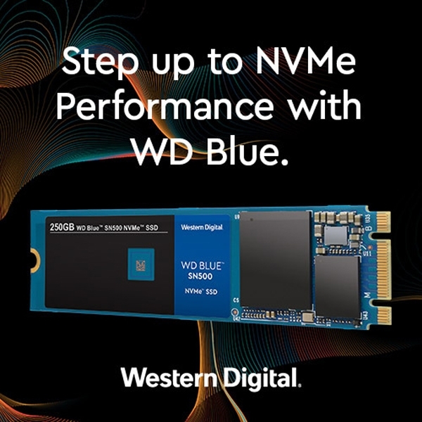 WD Blue SN500 NVMe SSD: доступные накопители ёмкостью 250 и 500 Гбайт